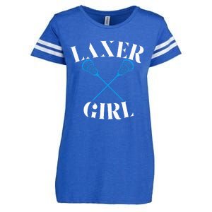 Lacrosse Girl Enza Ladies Jersey Football T-Shirt