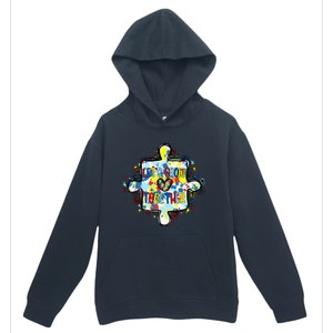 Lets Grow Love Together Autism Awareness Urban Pullover Hoodie