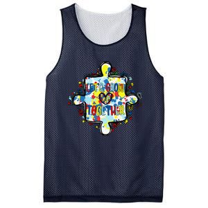 Lets Grow Love Together Autism Awareness Mesh Reversible Basketball Jersey Tank