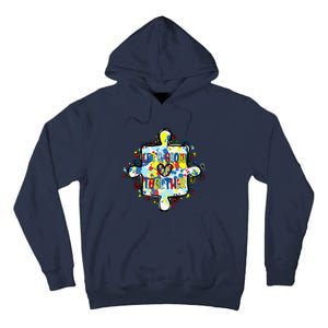 Lets Grow Love Together Autism Awareness Tall Hoodie