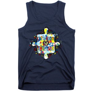 Lets Grow Love Together Autism Awareness Tank Top