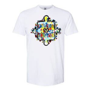 Lets Grow Love Together Autism Awareness Softstyle CVC T-Shirt