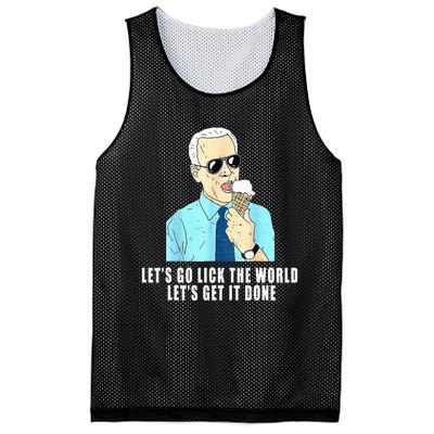 Let's go lick the world Let's get it done Biden Earth Day Mesh Reversible Basketball Jersey Tank