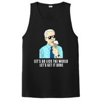 Let's go lick the world Let's get it done Biden Earth Day PosiCharge Competitor Tank