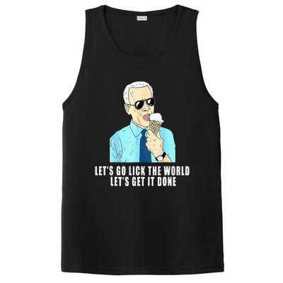 Let's go lick the world Let's get it done Biden Earth Day PosiCharge Competitor Tank