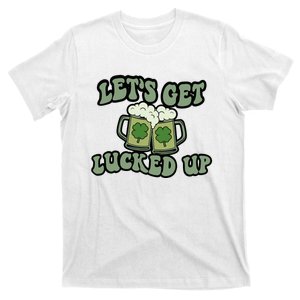 Lets Get Lucked Up Lucky Clovers St Patricks Day Beer Drink T-Shirt