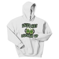 Lets Get Lucked Up Lucky Clovers St Patricks Day Beer Drink Kids Hoodie