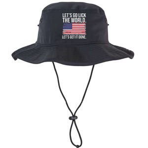 Let's go lick the world. Let's get it done Usa american flag Legacy Cool Fit Booney Bucket Hat