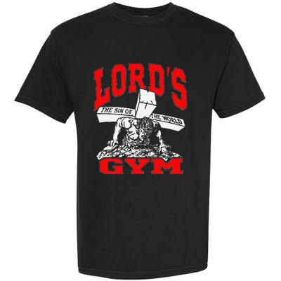 Lords Gym LordS The Sin Of World Jesus Garment-Dyed Heavyweight T-Shirt