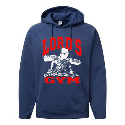 Lords Gym LordS The Sin Of World Jesus Performance Fleece Hoodie