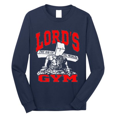 Lords Gym LordS The Sin Of World Jesus Long Sleeve Shirt