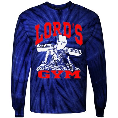 Lords Gym LordS The Sin Of World Jesus Tie-Dye Long Sleeve Shirt