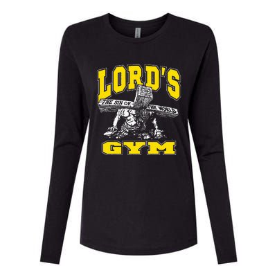 Lords Gym LordS The Sin Of World Jesus Womens Cotton Relaxed Long Sleeve T-Shirt