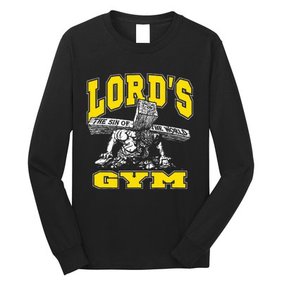 Lords Gym LordS The Sin Of World Jesus Long Sleeve Shirt