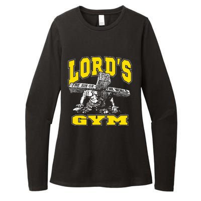 Lords Gym LordS The Sin Of World Jesus Womens CVC Long Sleeve Shirt