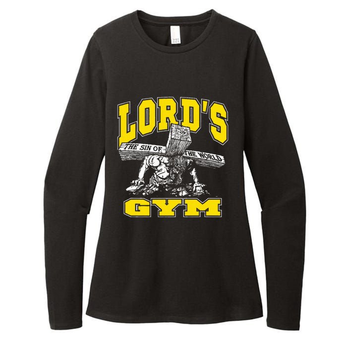 Lords Gym LordS The Sin Of World Jesus Womens CVC Long Sleeve Shirt