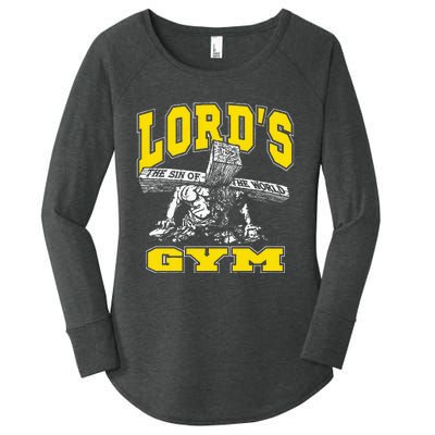 Lords Gym LordS The Sin Of World Jesus Women's Perfect Tri Tunic Long Sleeve Shirt