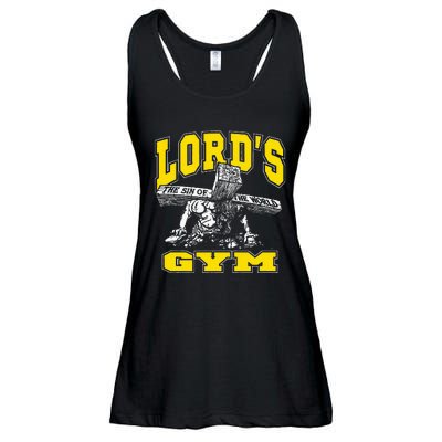 Lords Gym LordS The Sin Of World Jesus Ladies Essential Flowy Tank