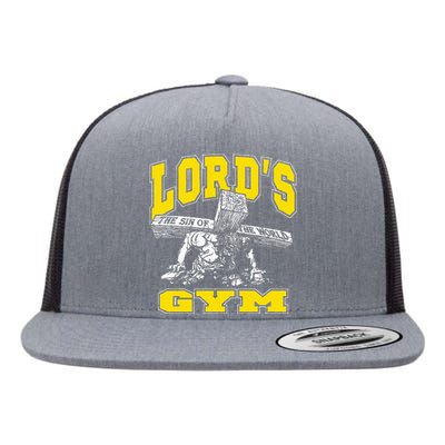 Lords Gym LordS The Sin Of World Jesus Flat Bill Trucker Hat