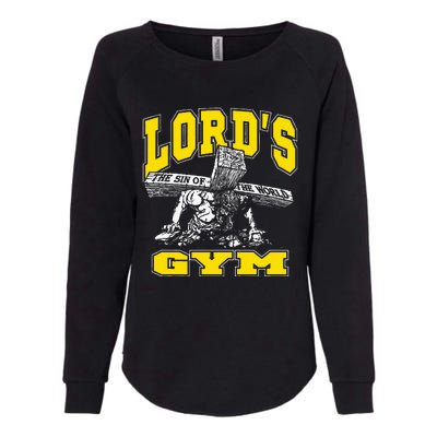 Lords Gym LordS The Sin Of World Jesus Womens California Wash Sweatshirt