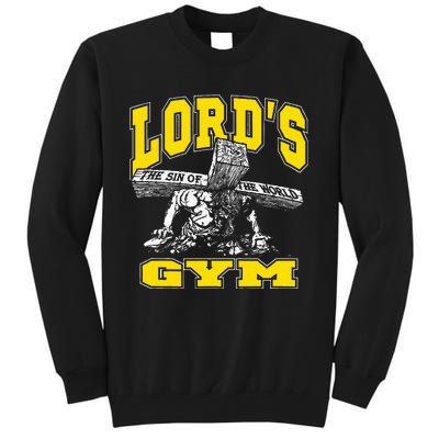 Lords Gym LordS The Sin Of World Jesus Tall Sweatshirt