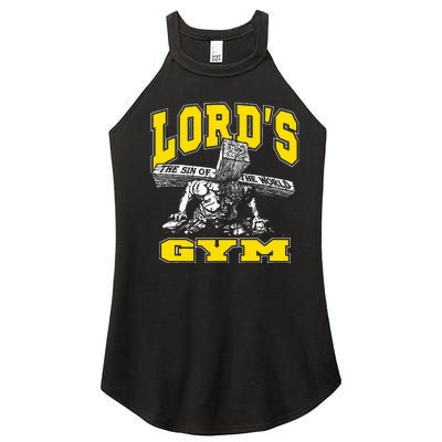 Lords Gym LordS The Sin Of World Jesus Women’s Perfect Tri Rocker Tank