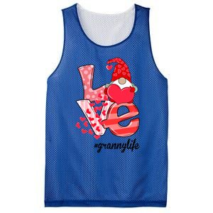 Love Granny Life Gnomie Valentine's Day Gift Granny Gift Mesh Reversible Basketball Jersey Tank