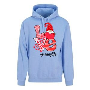 Love Granny Life Gnomie Valentine's Day Gift Granny Gift Unisex Surf Hoodie