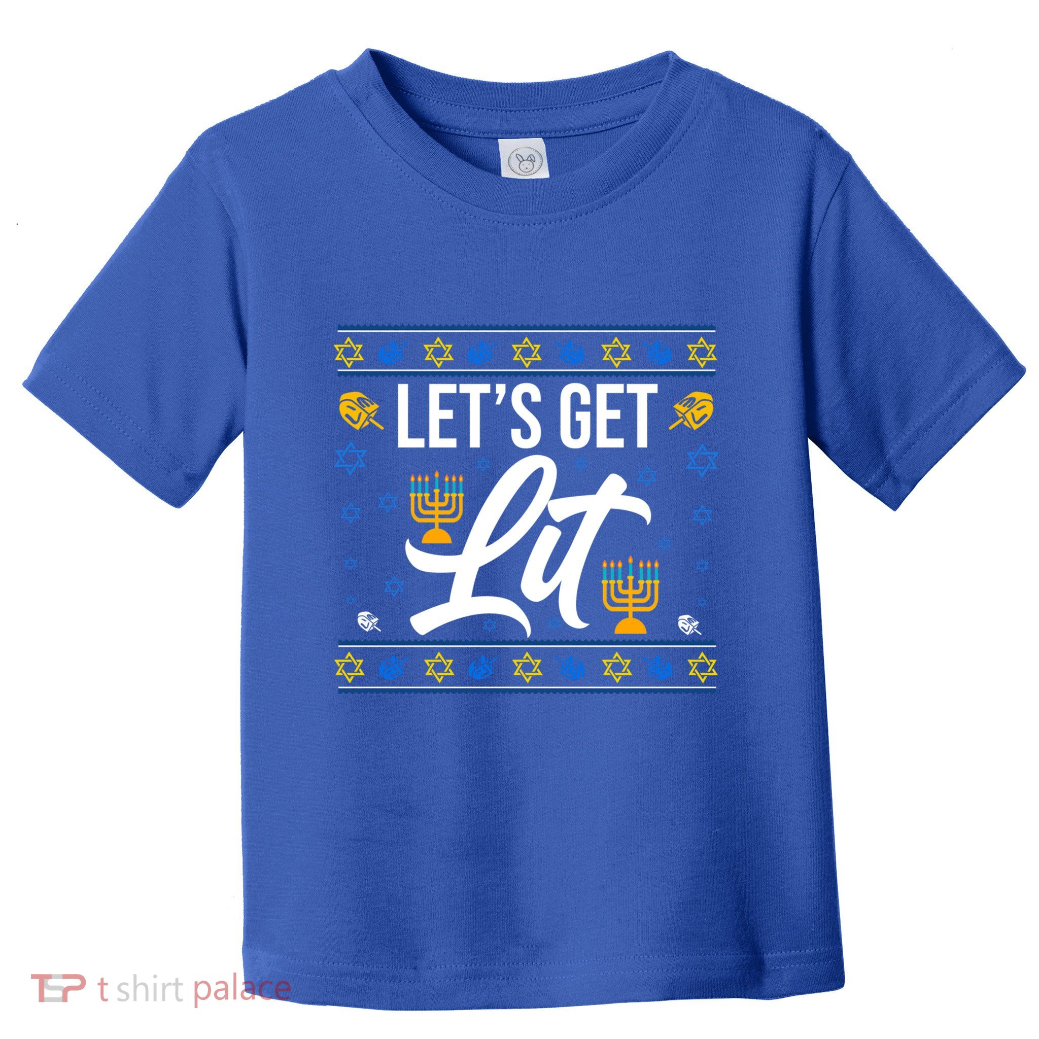 LetS Get Lit Funny Christmas Hanukkah Jewish Gift Toddler T-Shirt
