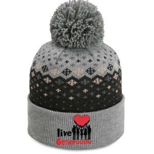 Live Generously The Baniff Cuffed Pom Beanie