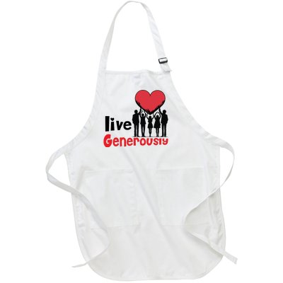 Live Generously Full-Length Apron With Pockets