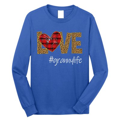 Love Granny Life Leopard Funny Mother Day Gift Meaningful Gift Long Sleeve Shirt