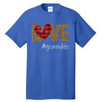 Love Granny Life Leopard Funny Mother Day Gift Meaningful Gift Tall T-Shirt