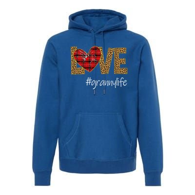 Love Granny Life Leopard Funny Mother Day Gift Meaningful Gift Premium Hoodie