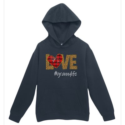 Love Granny Life Leopard Funny Mother Day Gift Meaningful Gift Urban Pullover Hoodie