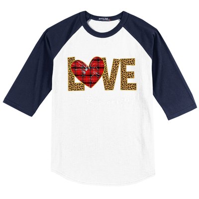 Love Granny Life Leopard Funny Mother Day Gift Meaningful Gift Baseball Sleeve Shirt