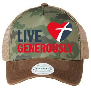 Living Generously Legacy Tie Dye Trucker Hat