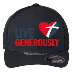 Living Generously Flexfit Unipanel Trucker Cap