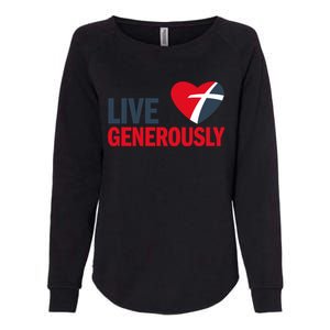 Living Generously Womens California Wash Sweatshirt