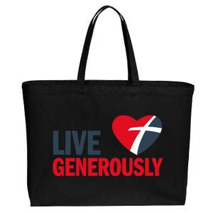 Living Generously Cotton Canvas Jumbo Tote