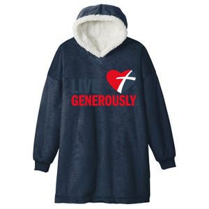 Living Generously Hooded Wearable Blanket