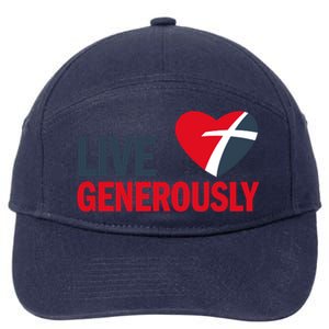 Living Generously 7-Panel Snapback Hat