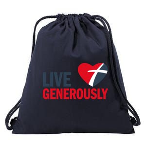 Living Generously Drawstring Bag