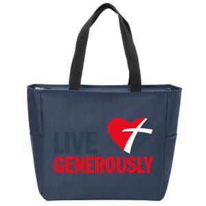 Living Generously Zip Tote Bag