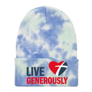 Living Generously Tie Dye 12in Knit Beanie