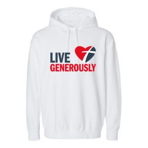 Living Generously Garment-Dyed Fleece Hoodie