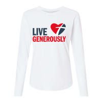 Living Generously Womens Cotton Relaxed Long Sleeve T-Shirt