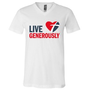 Living Generously V-Neck T-Shirt