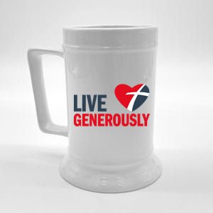 Living Generously Beer Stein