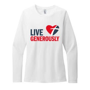 Living Generously Womens CVC Long Sleeve Shirt